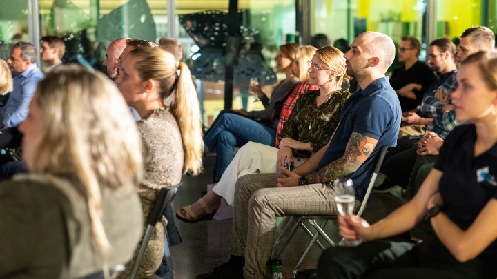 Glen Richards on the couch at brisbane business hub