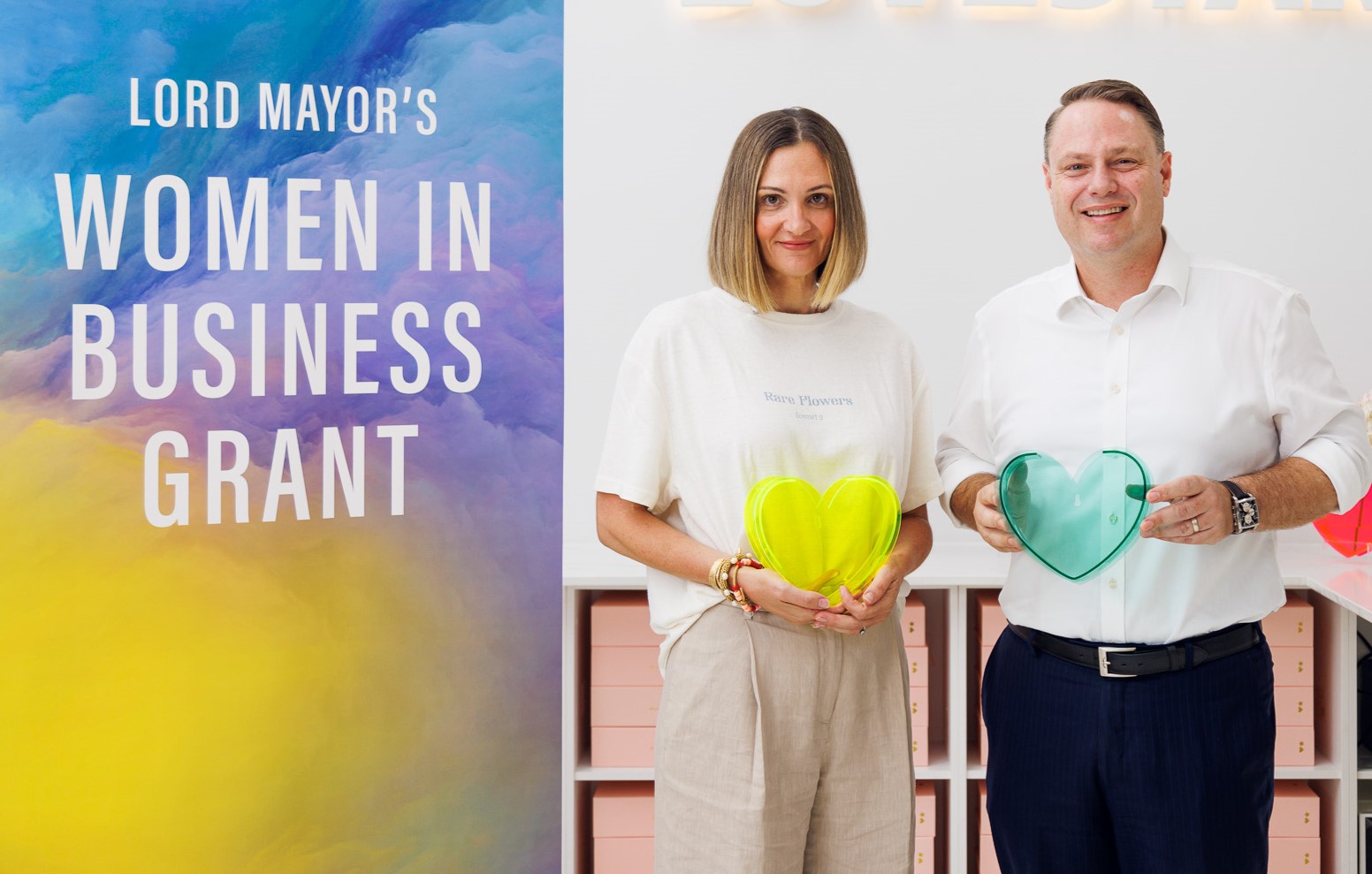 Women in Business grant 2024 promo with the Lord Mayor